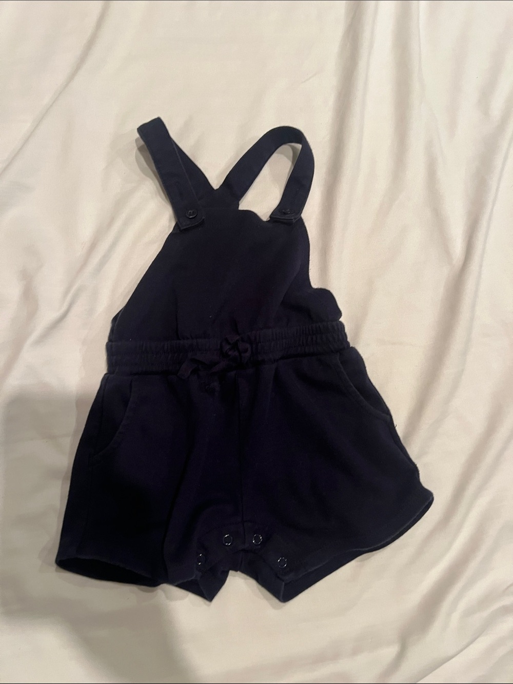 Habitual Navy Blue Toddler Cotton Overalls 12M EUC